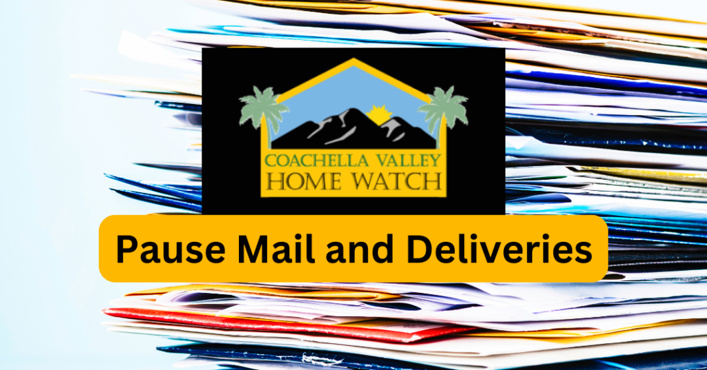 Pause Mail and Deliveries