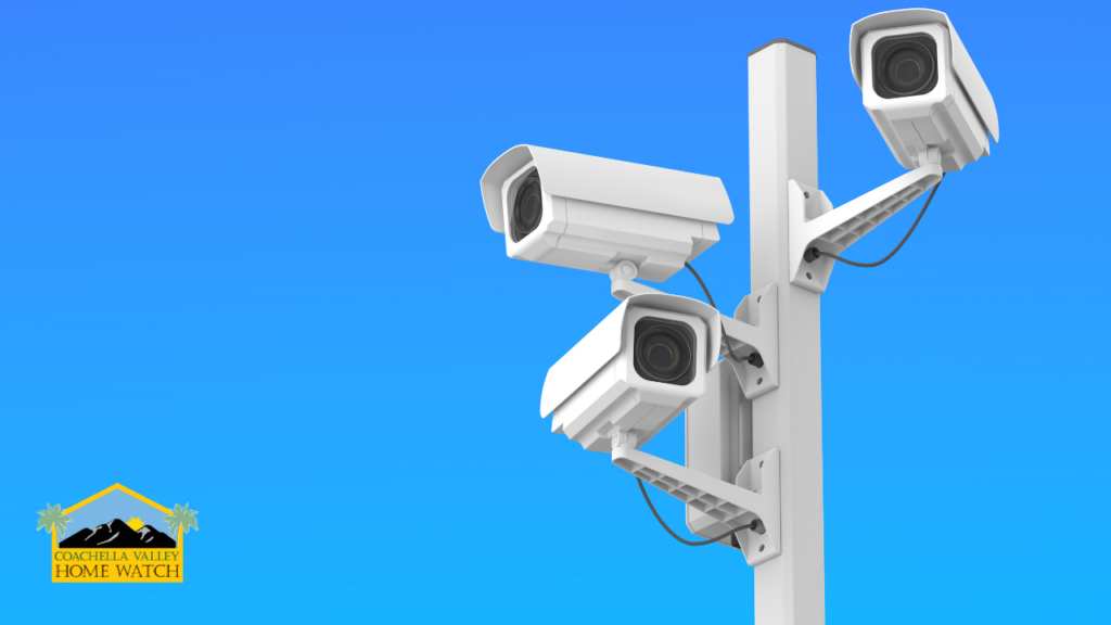 Professional Home Watch inspection at a luxury home in Palm Desert compared with security cameras and alarms