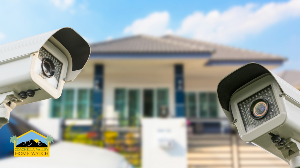 Professional Home Watch inspection at a luxury home in Palm Desert compared with security cameras and alarms