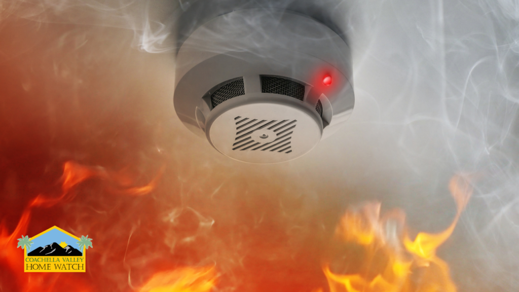 smoke alarm chirping while away