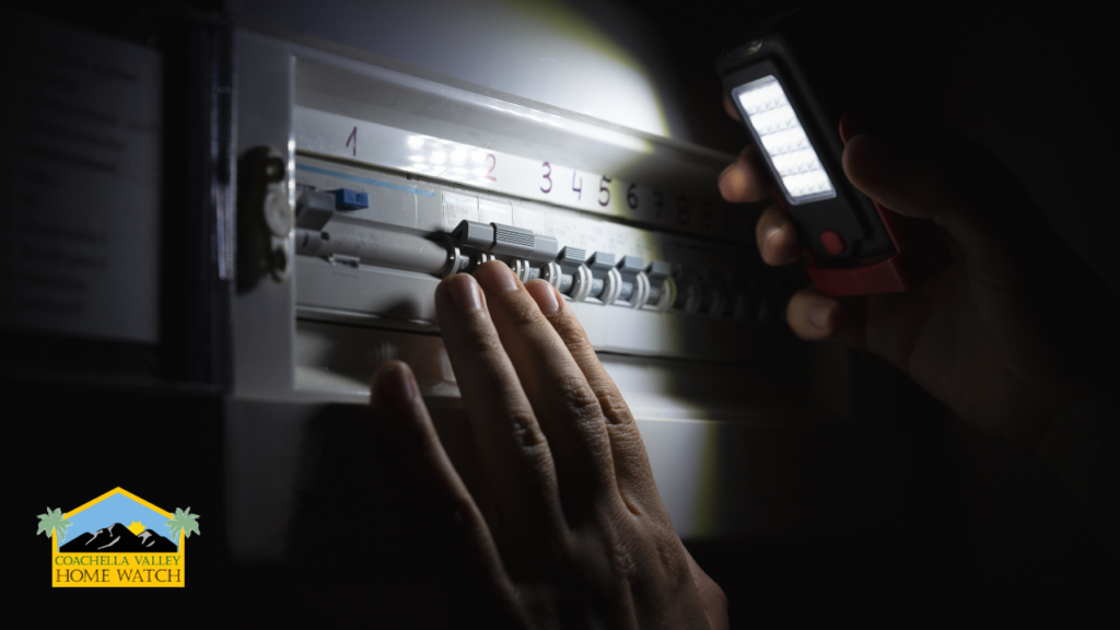 Professional Home Watch inspection after a desert home power outage