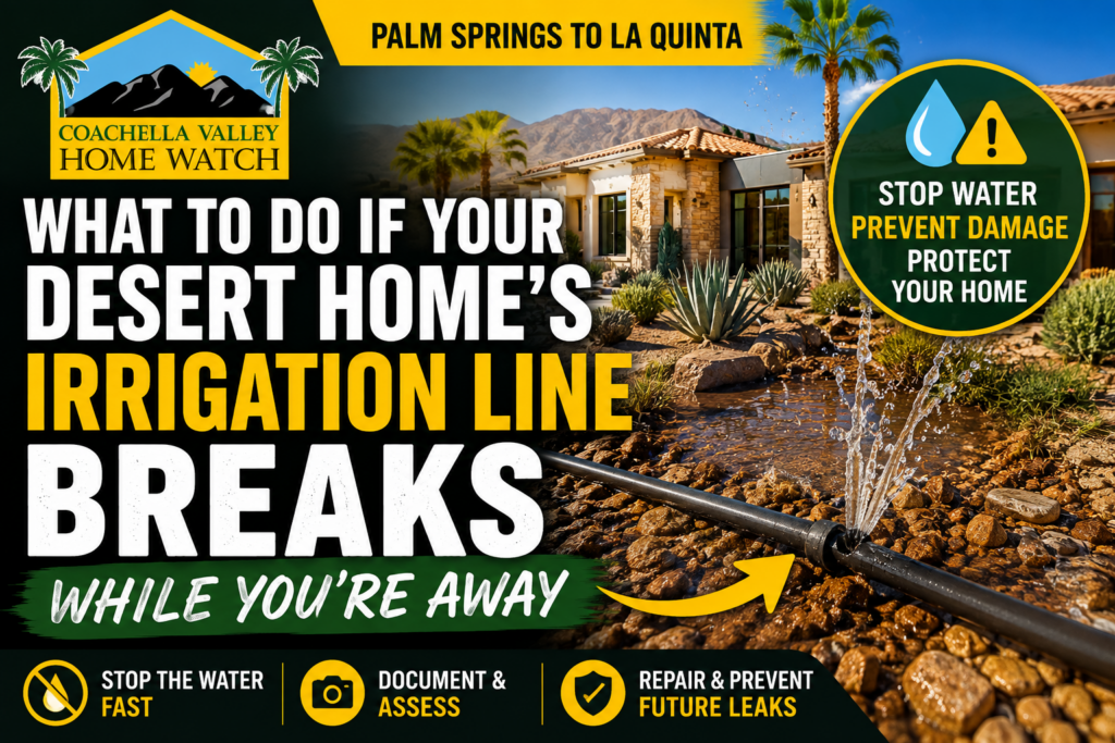 Broken Irrigation Line Coachella Valley: 6 Essential Steps