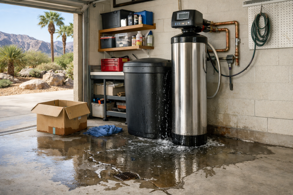 Water Softener Leak While Away | Coachella Valley